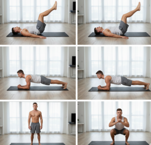 Abdominal exercises at home