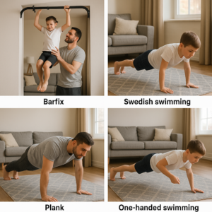 Teaching sports at home for children
