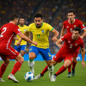 Exciting football game