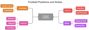 Types of football positions and their duties