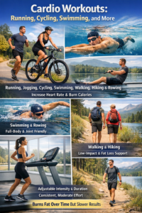 Cardio Workouts: Running, Cycling, Swimming, and More